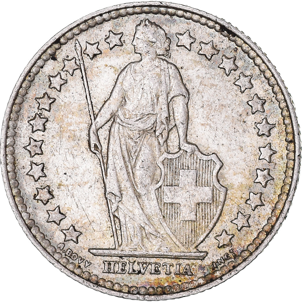 Munten, Zwitserland, 1/2 Franc, 1952, Bern, PR, Zilver, KM:23