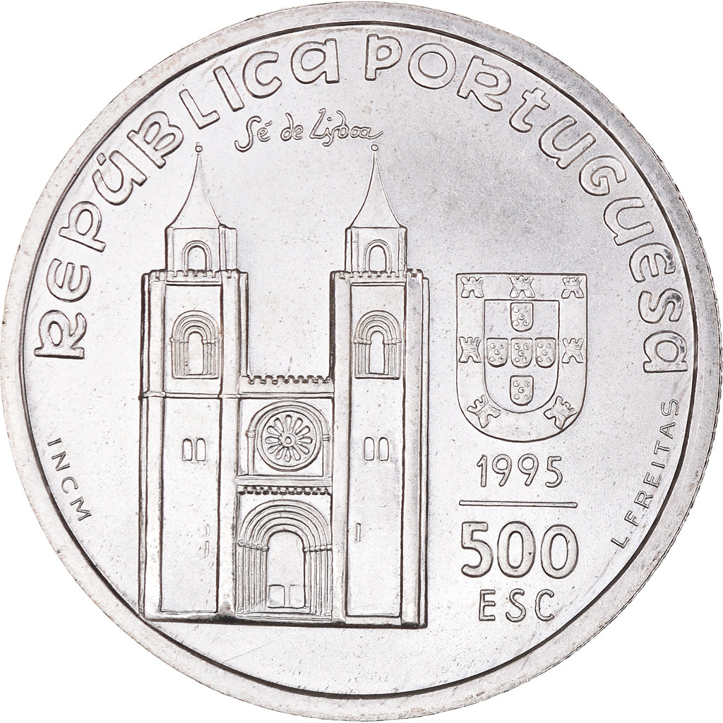 Moneta, Portugal, Santo Antonio, 500 Escudos, 1995, MS(64), Srebro, KM:686