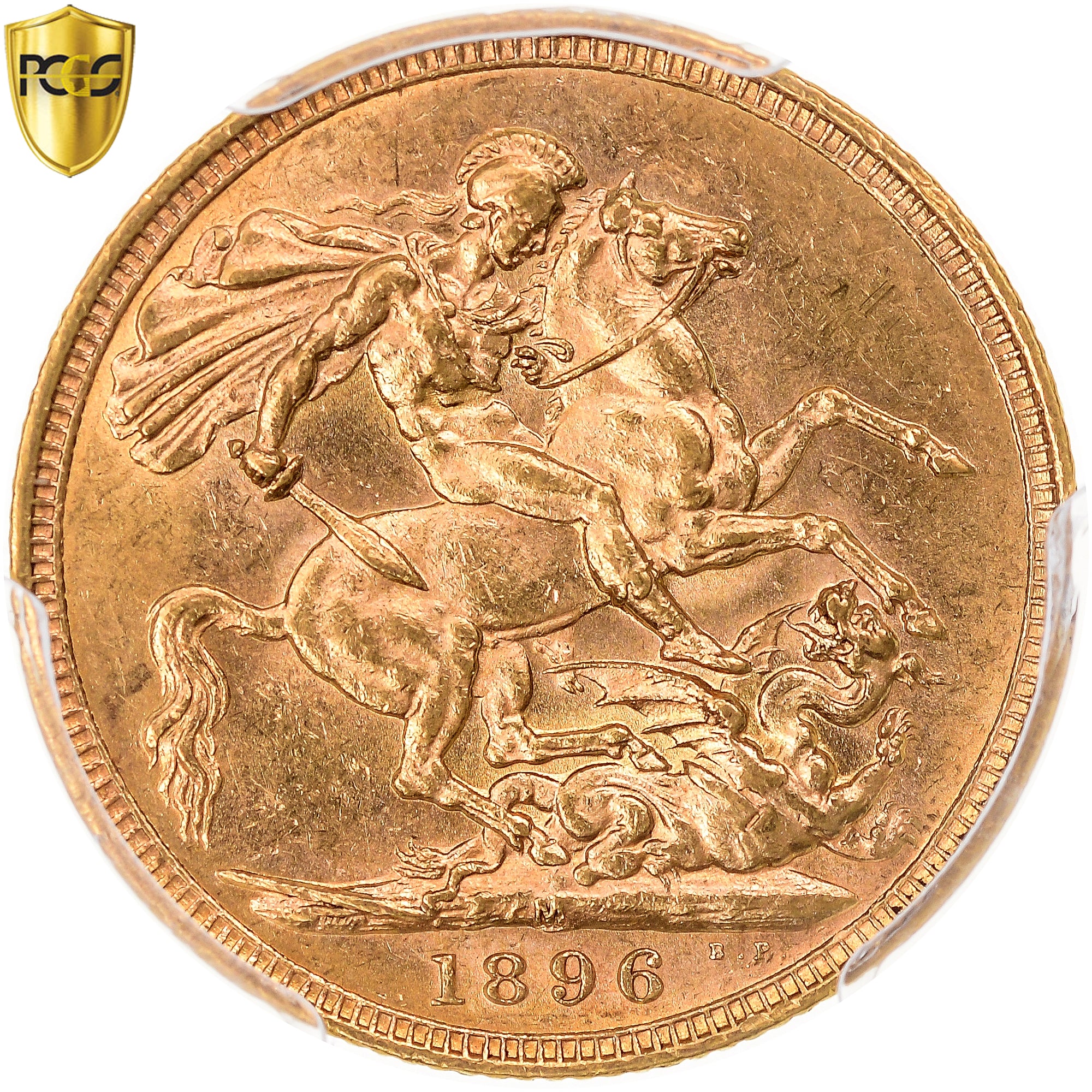 Münze, Australien, Victoria, Sovereign, 1896, Melbourne, PCGS, AU58, VZ, Gold