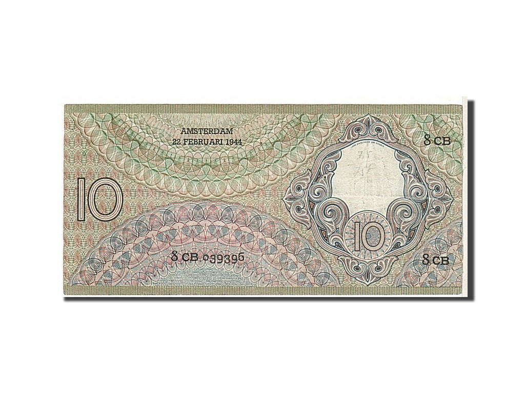 Banknote, Netherlands, 10 Gulden, 1944, KM:59, EF(40-45)