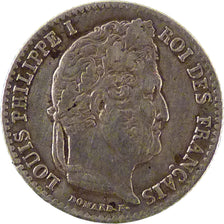 FRANCE, Louis-Philippe, 1/4 Franc, 1832, Bordeaux, EF(40-45), Silver, Gadoury...