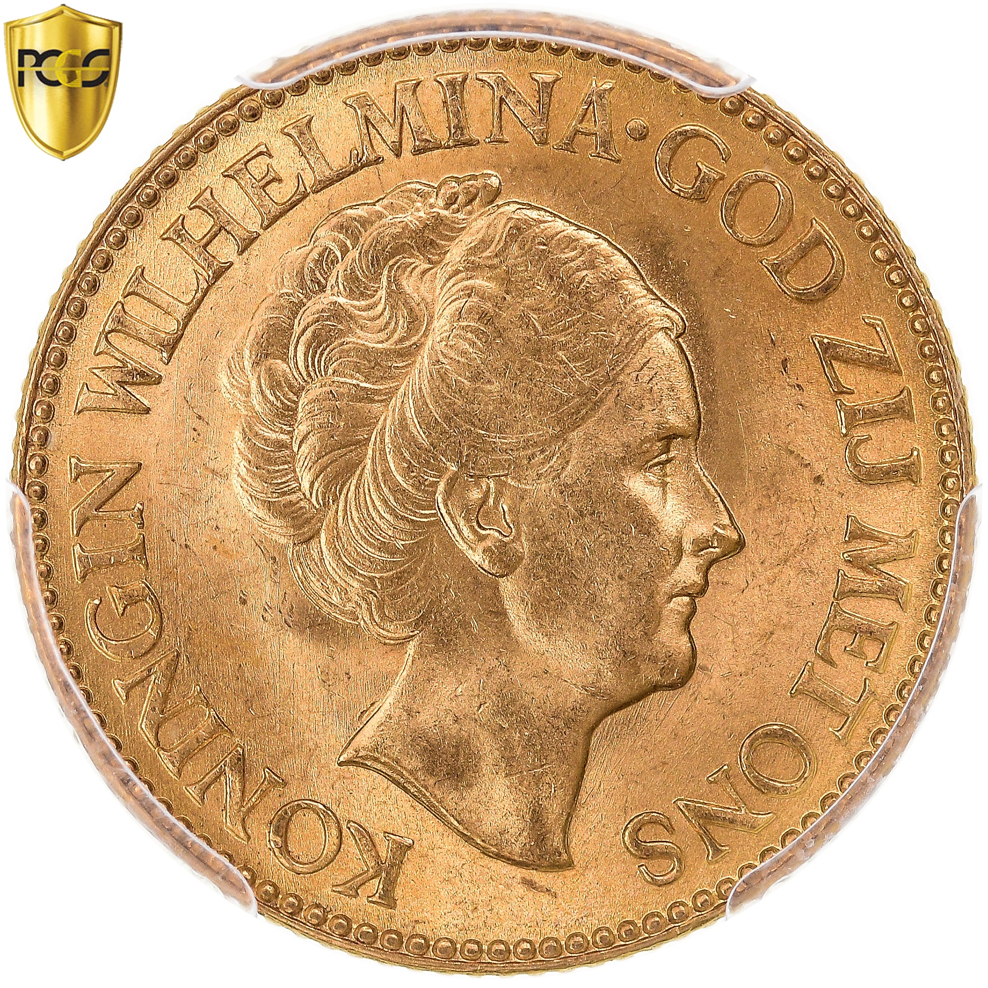 Münze, Niederlande, Wilhelmina I, 10 Gulden, 1933, Utrecht, PCGS, MS64, UNZ+