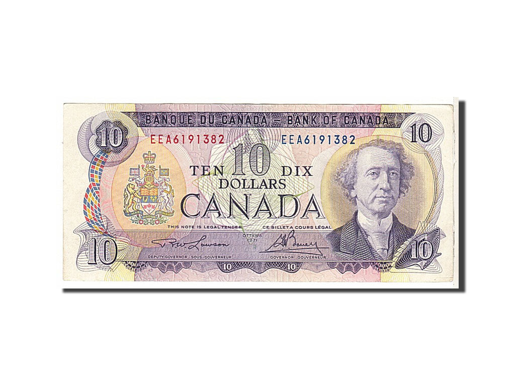 Canada, 10 Dollars, 1971, KM #88c, EF(40-45), EEA6191382