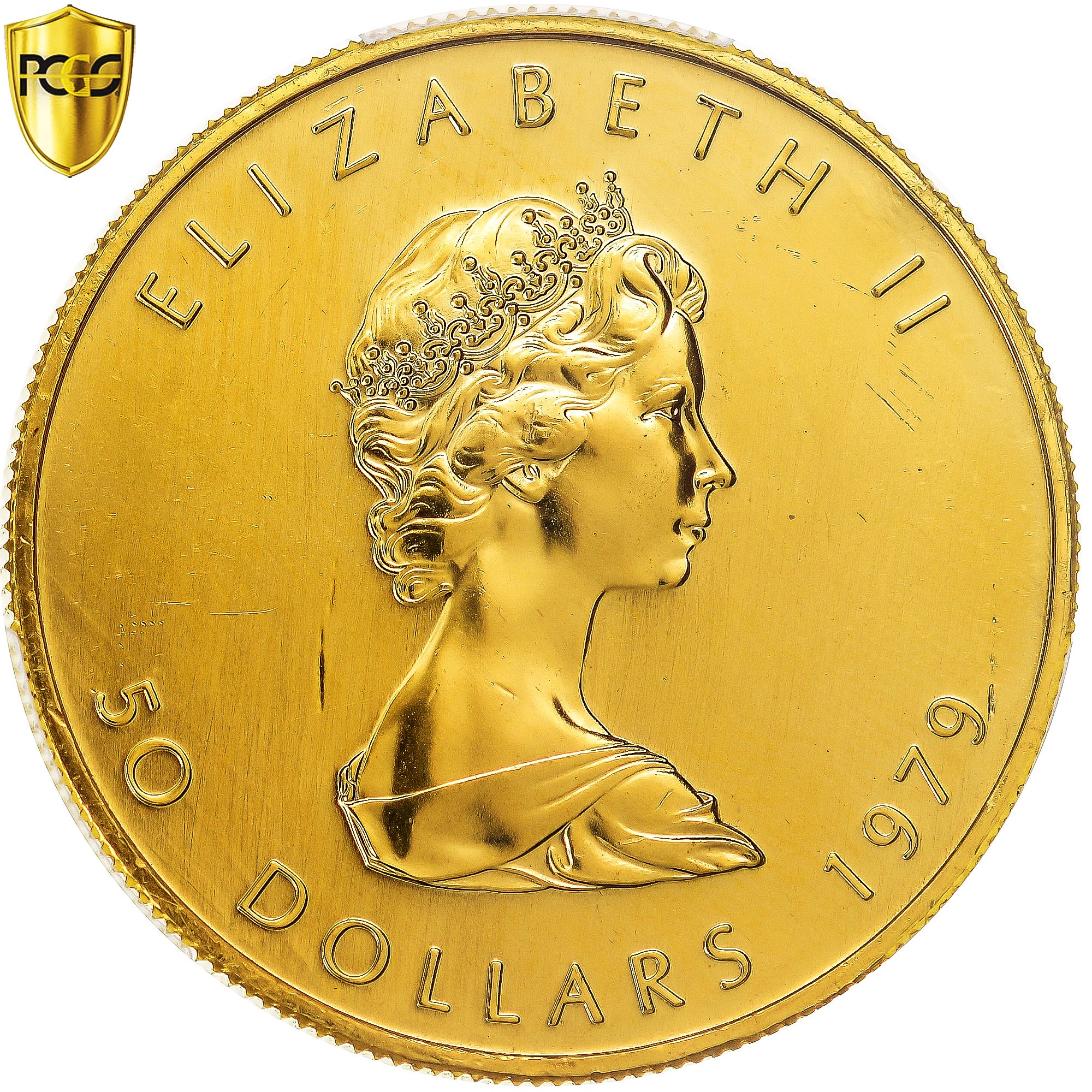 Münze, Kanada, Elizabeth II, Maple Leaf, 50 Dollars, 1979, Royal Canadian Mint