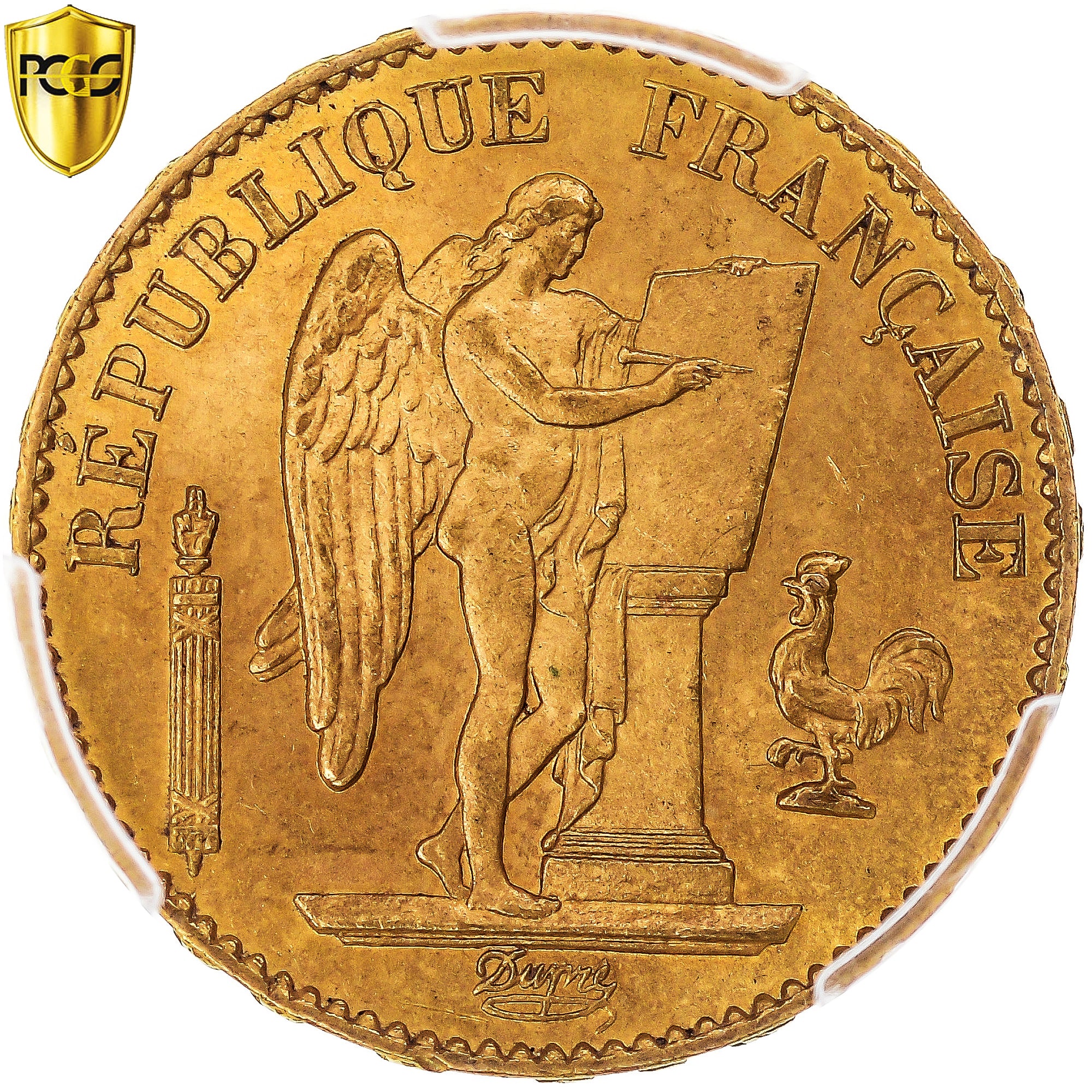 Monnaie, France, Génie, 20 Francs, 1886, Paris, PCGS, MS65, FDC, Or