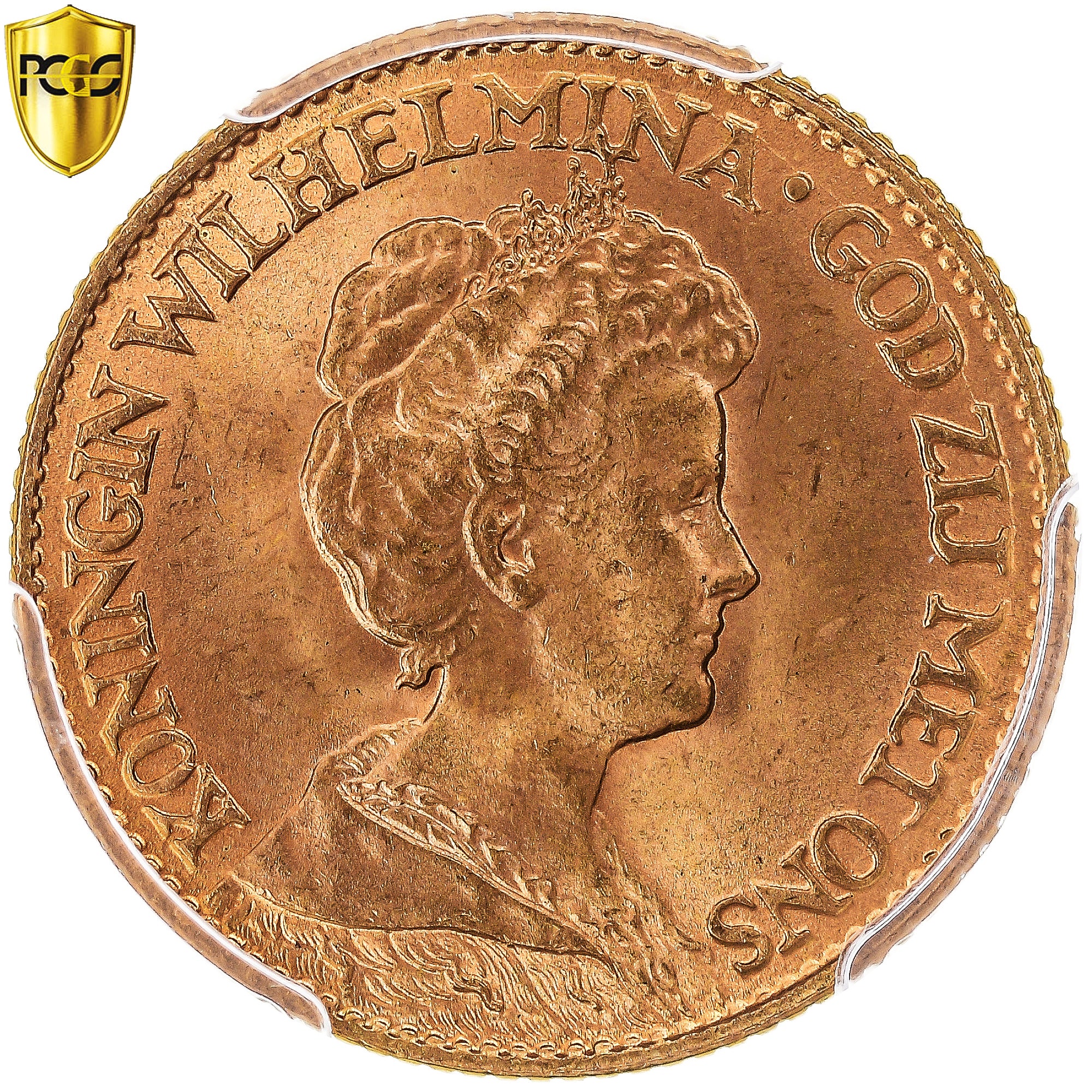 Münze, Niederlande, Wilhelmina I, 10 Gulden, 1917, Utrecht, PCGS, MS67, STGL
