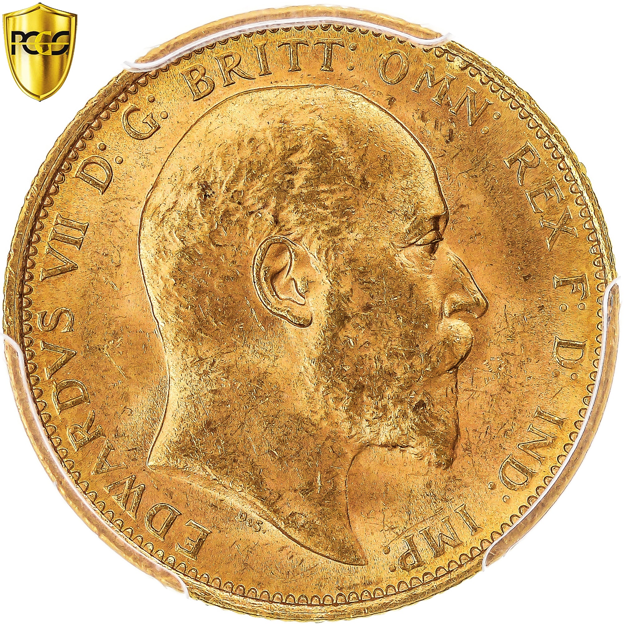 Moneta, Australia, Edward VII, Sovereign, 1907, Sydney, PCGS, MS63, SPL, Oro