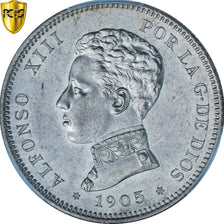 Monnaie, Espagne, Alfonso XIII, 2 Pesetas, 1905, Madrid, PCGS, MS63, SPL
