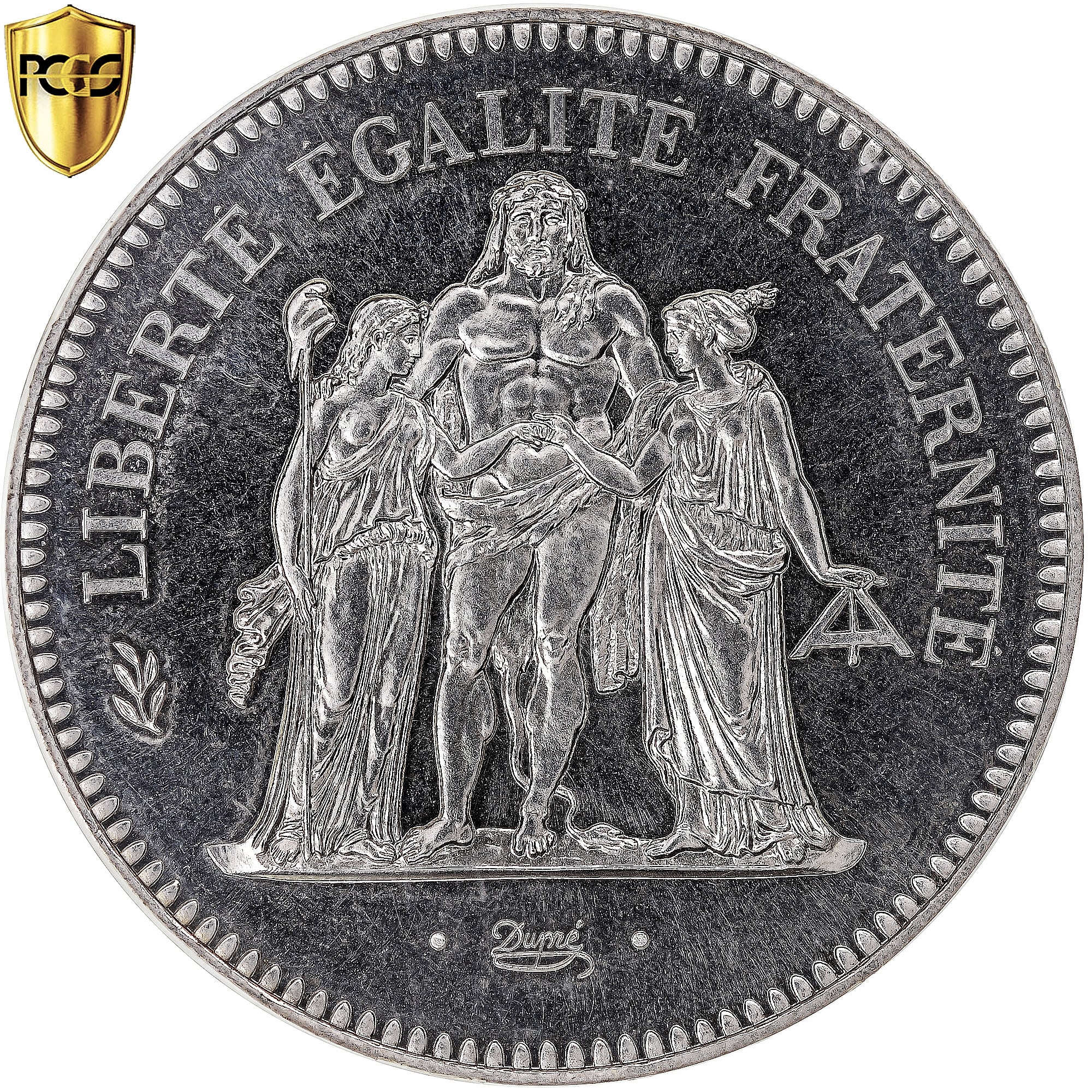 Moneda, Francia, Hercule, 50 Francs, 1980, Paris, PCGS, MS67, FDC, Plata