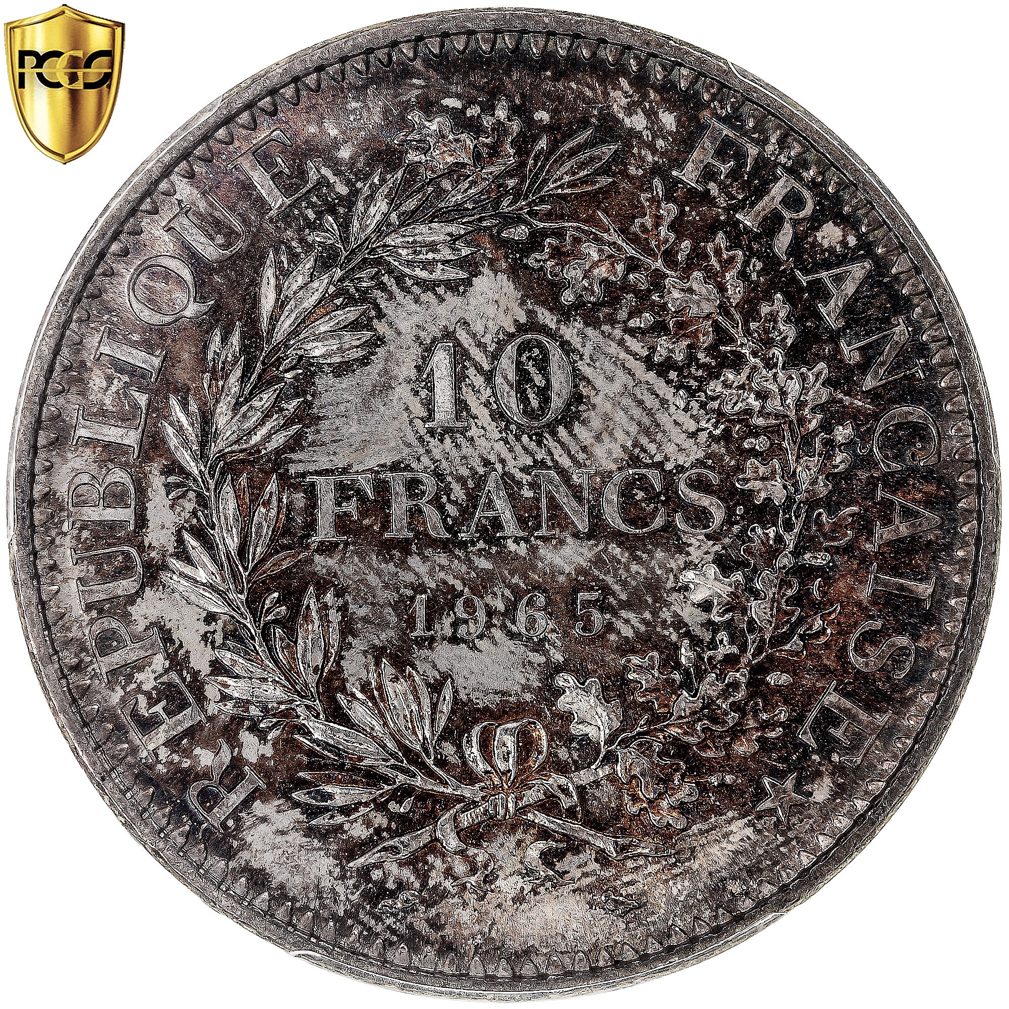 Coin, France, Hercule, 10 Francs, 1965, Paris, PCGS, MS66, MS(65-70), Silver