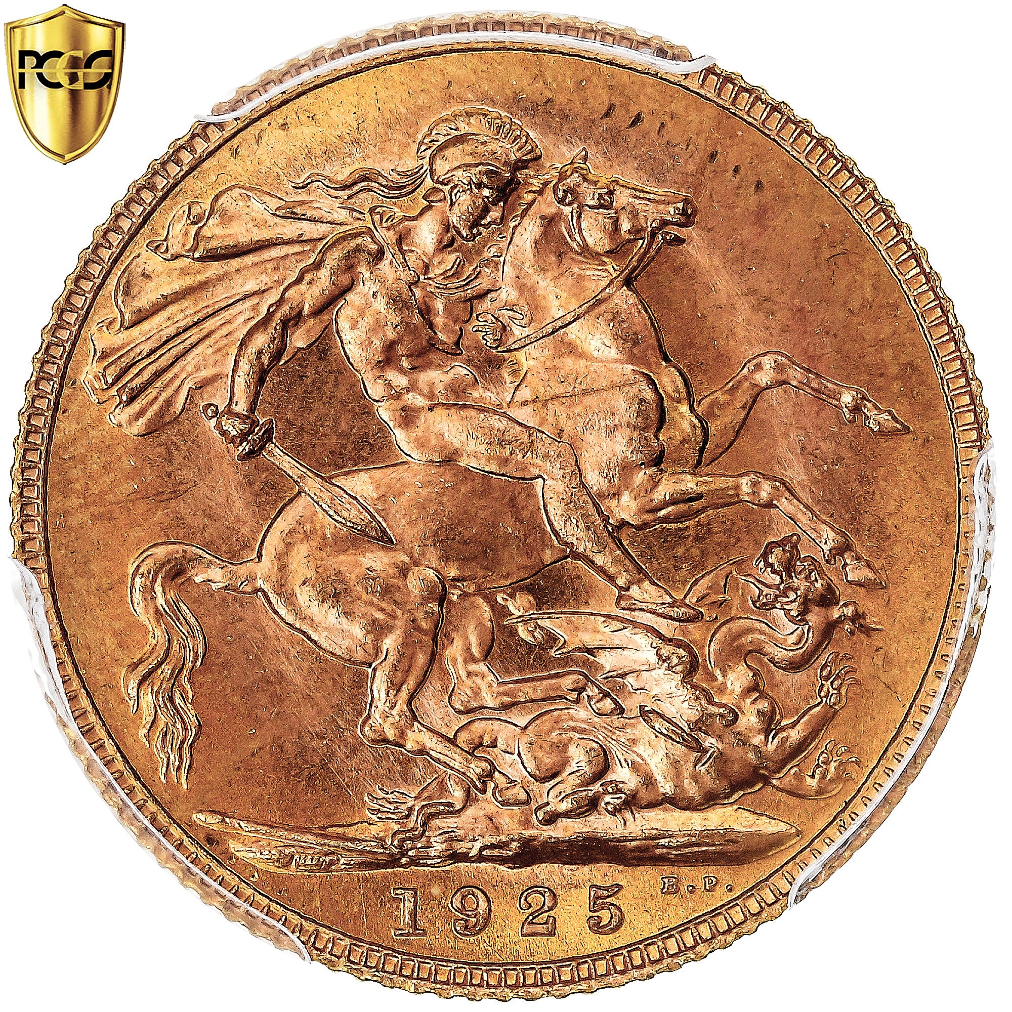 Monnaie, Grande-Bretagne, George V, Sovereign, 1925, Londres, PCGS, MS65, FDC