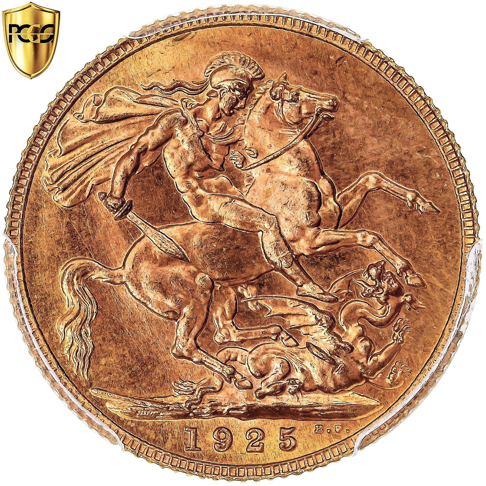 Moneta, Gran Bretagna, George V, Sovereign, 1925, London, PCGS, MS66, FDC, Oro