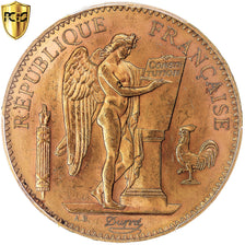 Moneta, Francja, Génie, 100 Francs, 1911, Paris, PCGS, MS63, MS(63), Złoto