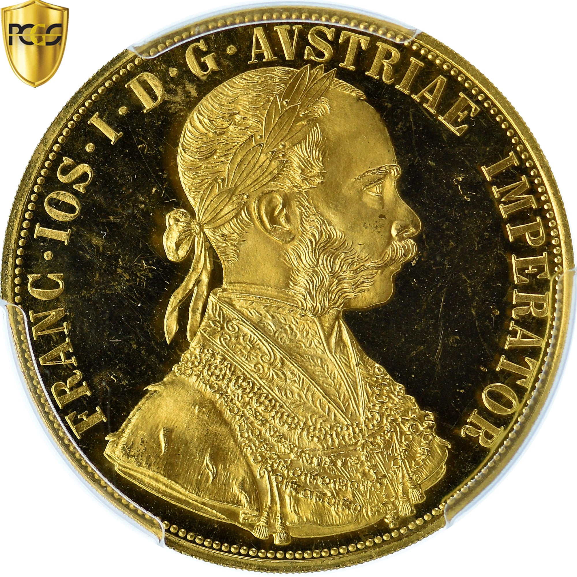 Coin, Austria, Franz Joseph I, 4 Ducat, 1915, Vienne, Official restrike, Proof