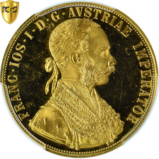 Coin, Austria, Franz Joseph I, 4 Ducat, 1915, Vienne, Official restrike, Proof