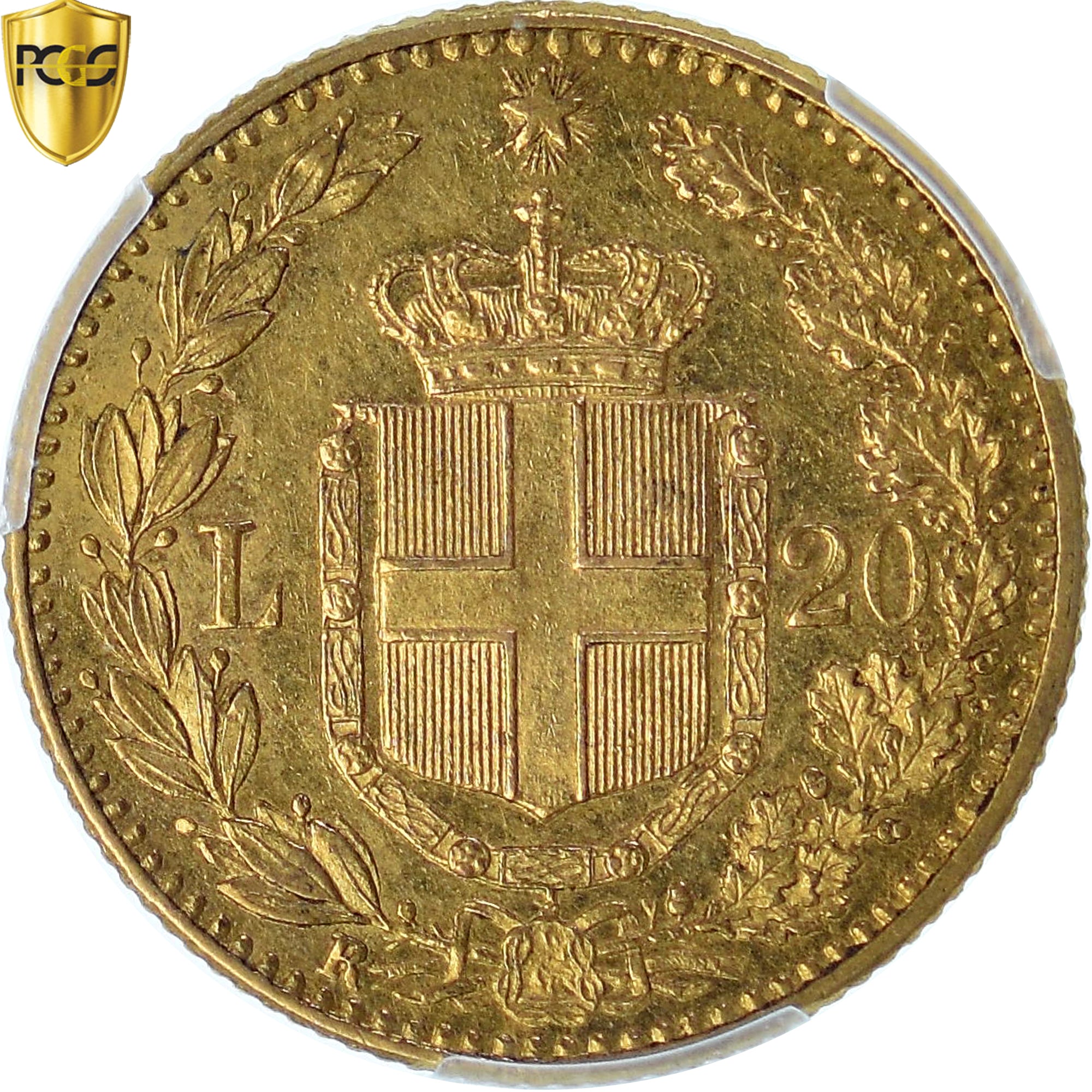 Monnaie, Italie, Umberto I, 20 Lire, 1885, Rome, PCGS, AU58, SUP, Or, KM:21