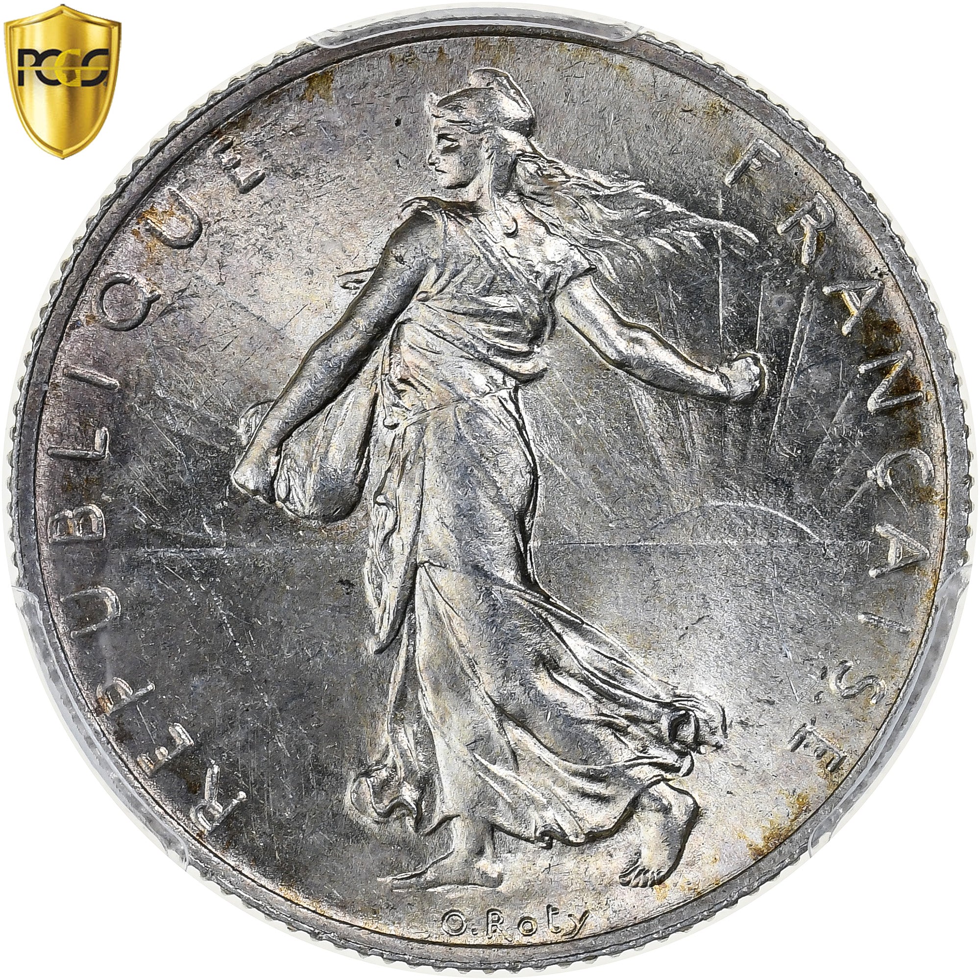 Coin, France, Semeuse, 2 Francs, 1915, Paris, PCGS, MS63, MS(63), Silver