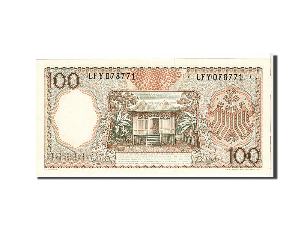 Indonesia, 100 Rupiah, 1964, KM #98, UNC(63), LFY078771