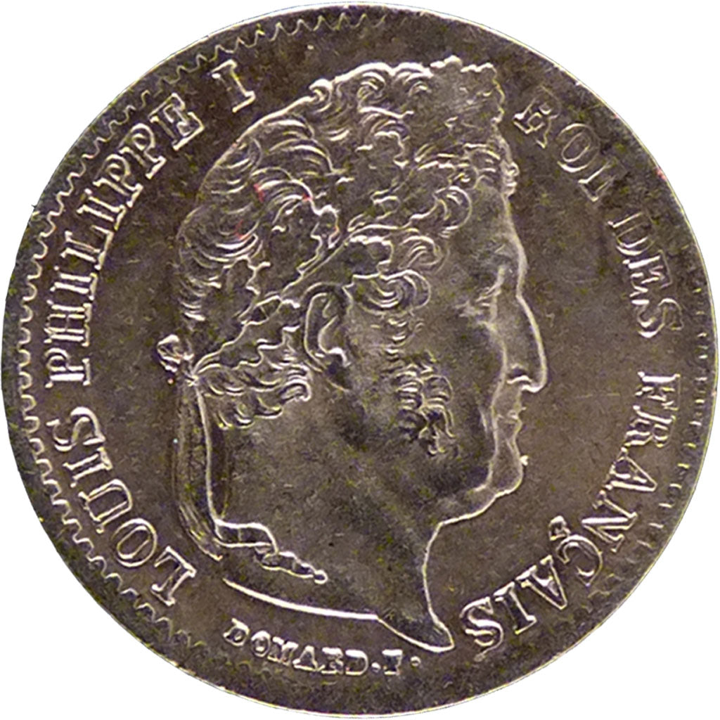 FRANCE, Louis-Philippe, 1/4 Franc, 1833, Paris, KM #740.1, AU(55-58), Silver,...