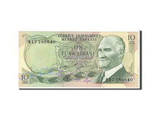 Banknote, Turkey, 10 Lira, 1970, KM:186, AU(55-58)