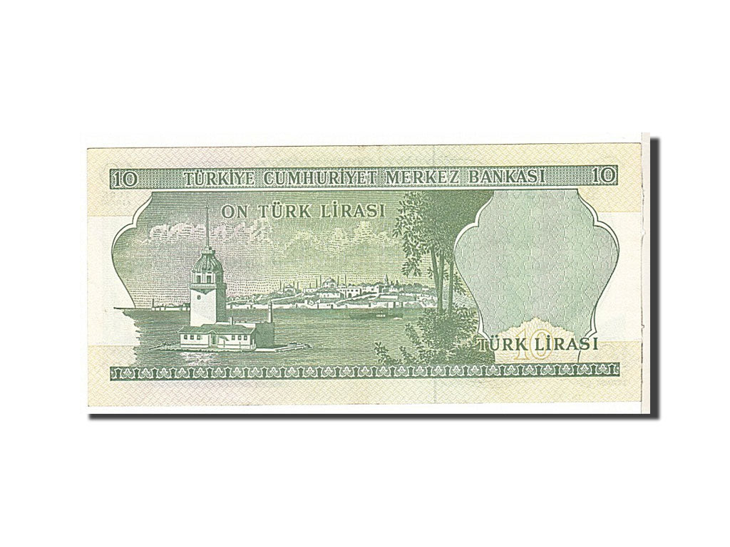 Banknote, Turkey, 10 Lira, 1970, KM:186, AU(55-58)