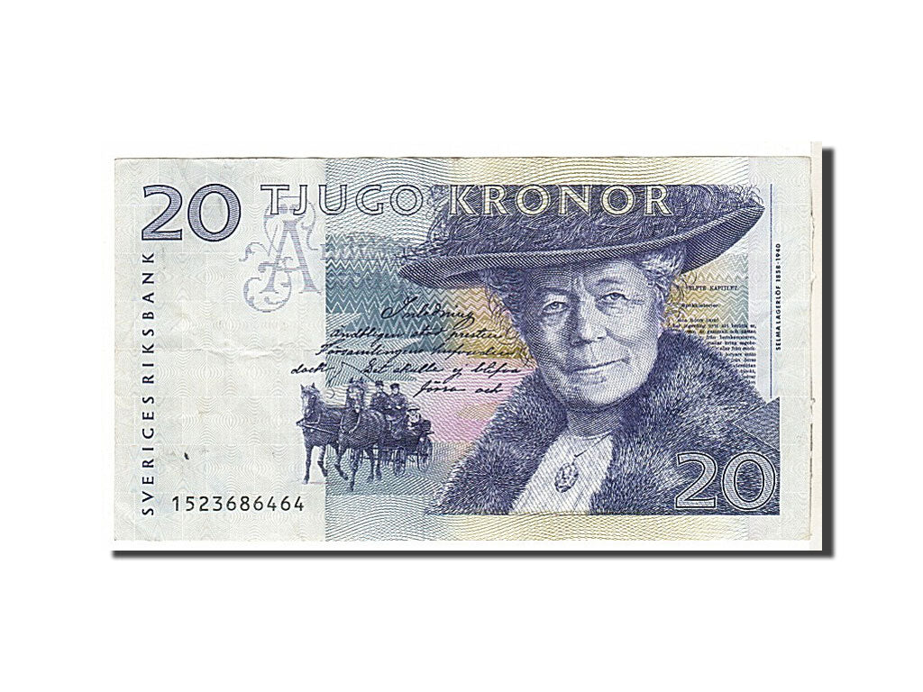 Sweden, 20 Kronor, 1991, KM #61a, EF(40-45), 1523686464