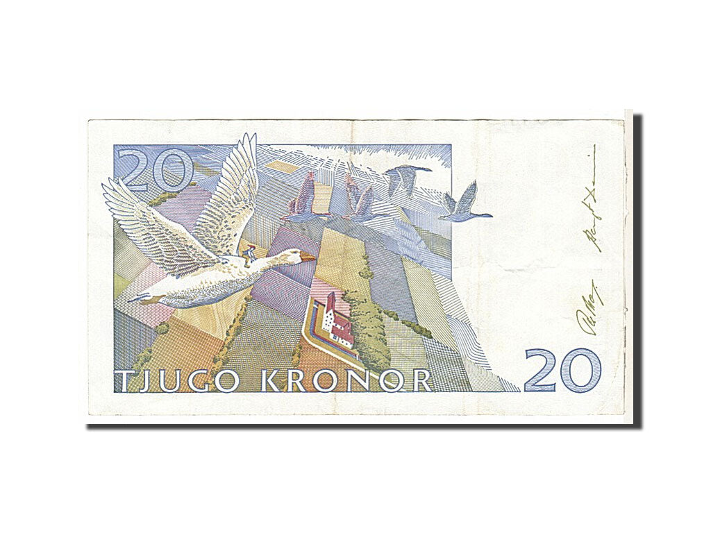 Sweden, 20 Kronor, 1991, KM #61a, EF(40-45), 1523686464