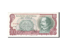 Billet, Chile, 10 Escudos, 1967, KM:142Aa, TTB+