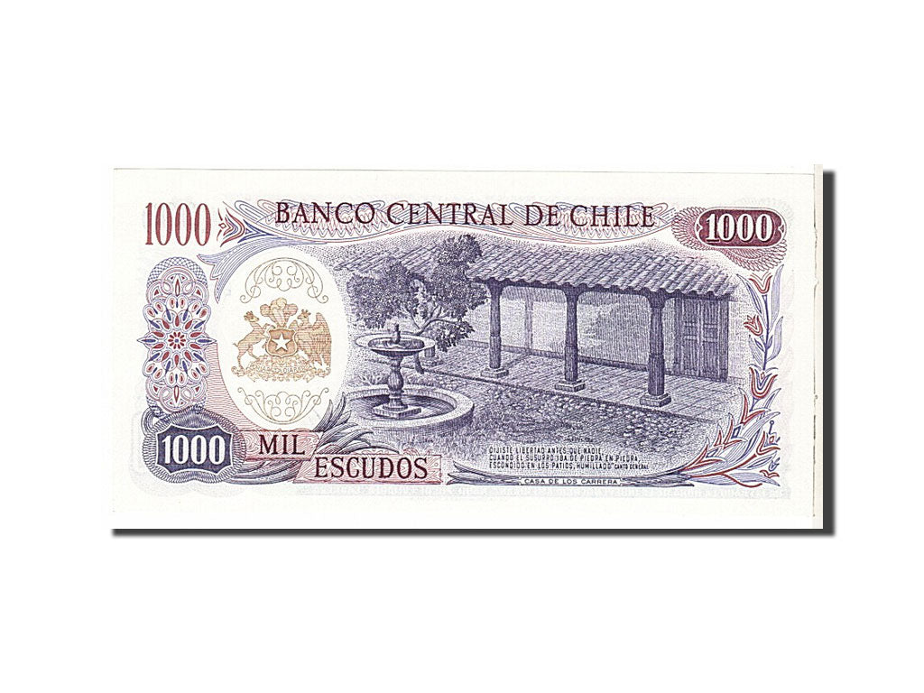 Geldschein, Chile, 1000 Escudos, UNZ