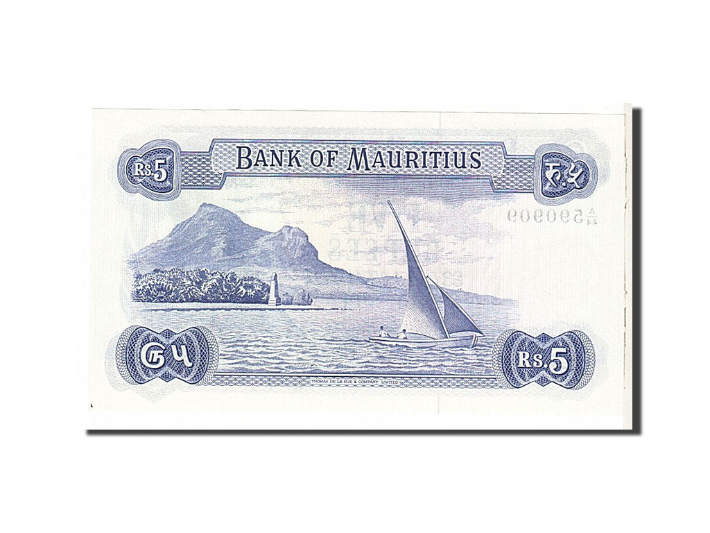 Mauritius, 5 Rupees, 1967, KM #30c, UNC(65-70), A44590909