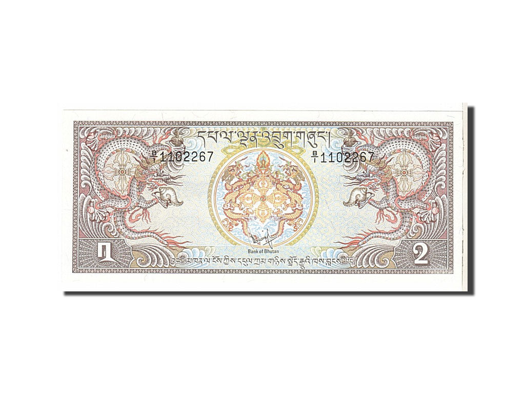 Banknote, Bhutan, 2 Ngultrum, 1981, KM:6, UNC(65-70)