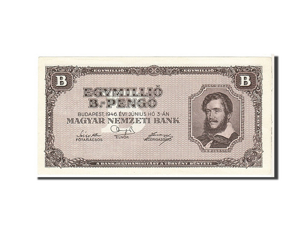 Hungary, 1,000,000 B.-Pengö, 1946, KM #134, AU(55-58)