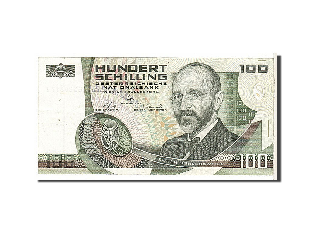 Austria, 100 Schilling, 1984, KM #150, EF(40-45), E328817J
