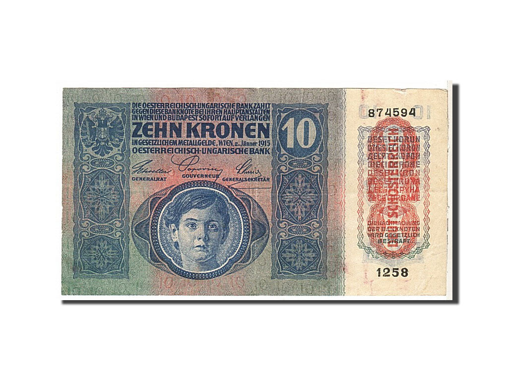 Austria, 10 Kronen, 1915, KM #51a, EF(40-45), 8745941258