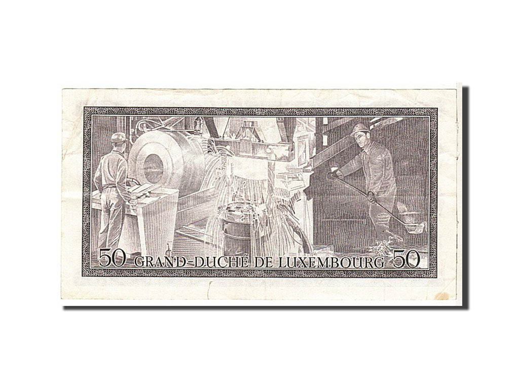 Luxembourg, 50 Francs, 1972, KM #55b, EF(40-45), D176855