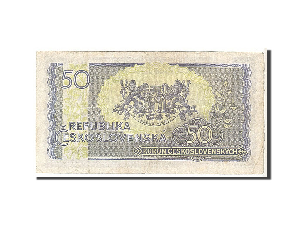 Czechoslovakia, 50 Korun, 1945, KM #62a, EF(40-45), MM477732