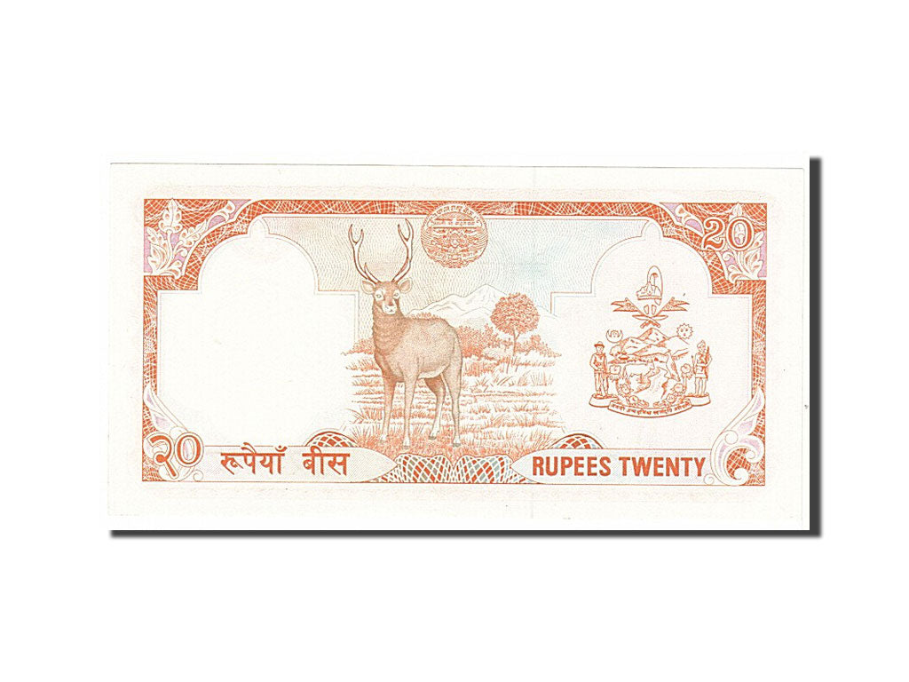 Nepal, 20 Rupees, 1988, KM #38a, UNC(65-70)