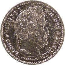 Francia, Louis-Philippe, 25 Centimes, 1845, Rouen, BB, Argento, Gadoury:357