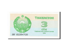 Uzbekistan, 3 Sum, 1992, KM #62a, UNC(65-70), BB62264705
