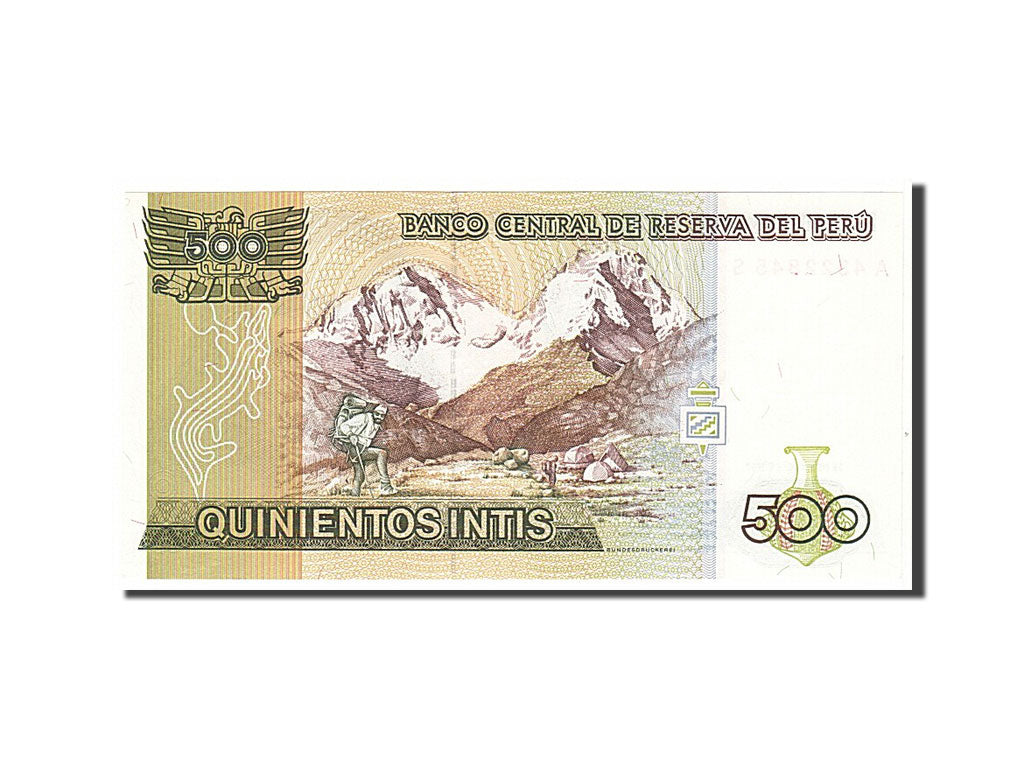 Banknote, Peru, 500 Intis, 1987, KM:134b, UNC(65-70)