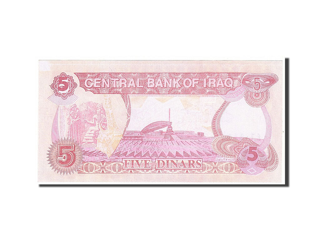 Billet, Iraq, 5 Dinars, 1992, KM:80b, NEUF