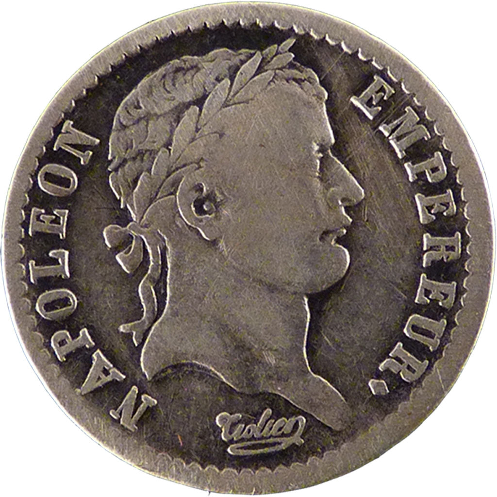 FRANCE, Demi Franc, 1808, Paris, VF(30-35), Silver, Gadoury #398, 2.50