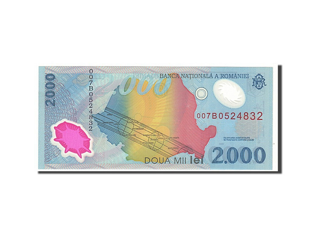 Geldschein, Rumänien, 2000 Lei, 1999, KM:111a, UNZ