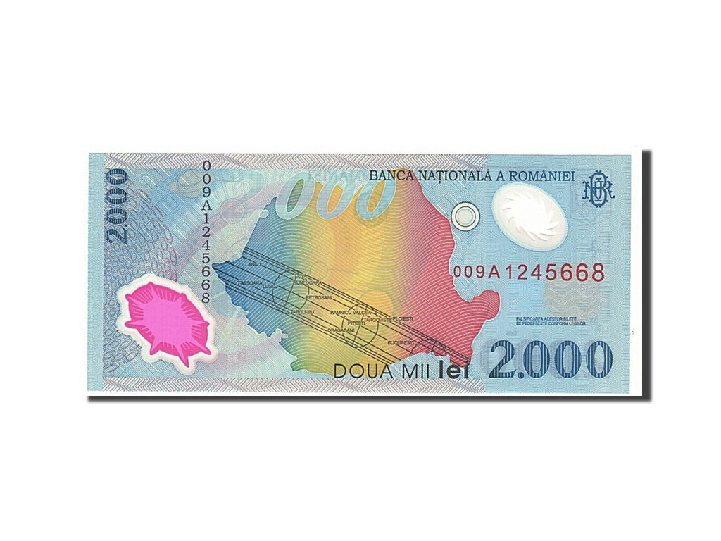 Geldschein, Rumänien, 2000 Lei, 1999, KM:111a, UNZ