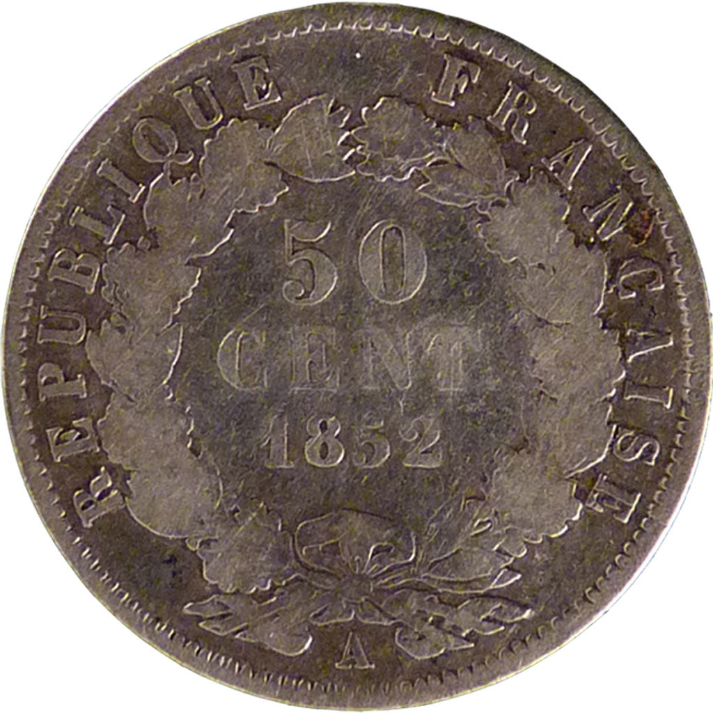 II ème République, 50 Centimes Louis Napoléon Bonaparte