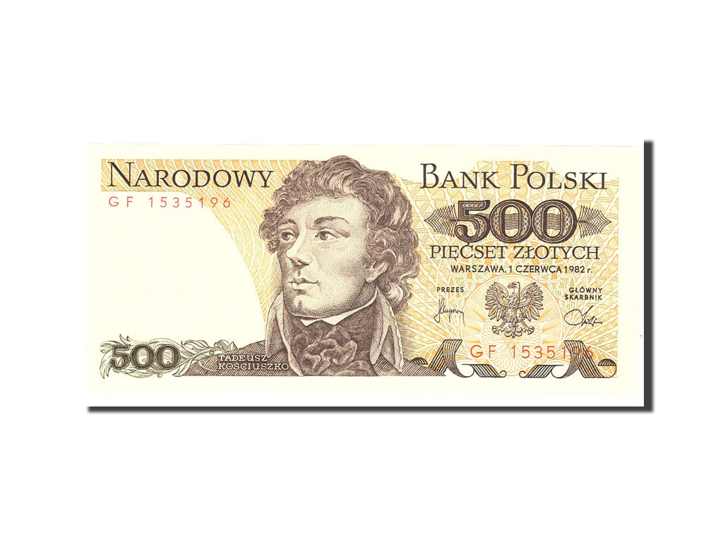 Poland, 500 Zlotych, 1982, KM #145d, UNC(65-70), GF1535196