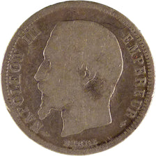 FRANCE, 50 Centimes, 1854, Paris, F(12-15), Silver, Gadoury #414, 2.40