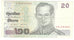 Banknote, Thailand, 20 Baht, 2003, Undated, KM:109, EF(40-45)