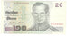Banknot, Tajlandia, 20 Baht, 2003, Undated, KM:109, EF(40-45)