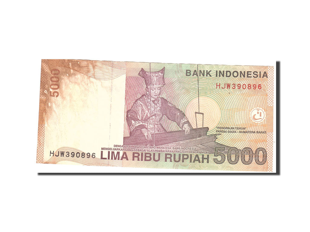 Indonesia 5000 Rupiah 2001  KM:142a VF(20-25) HJW390896